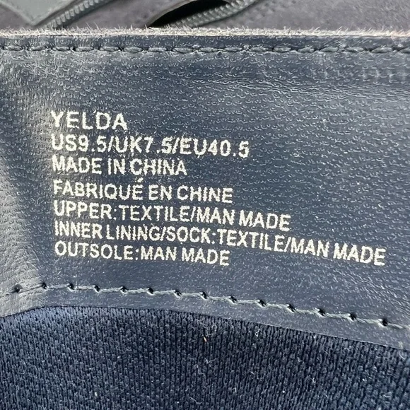 JUSTFAB Blue Yelda Buckle Tall Heeled Pointed Toe Boots Size 9.5 Women's - Picture 4 of 12